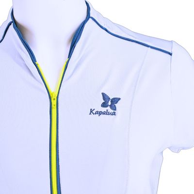 KAPALUA SWING ZIP SHORTSLEEVE TOP