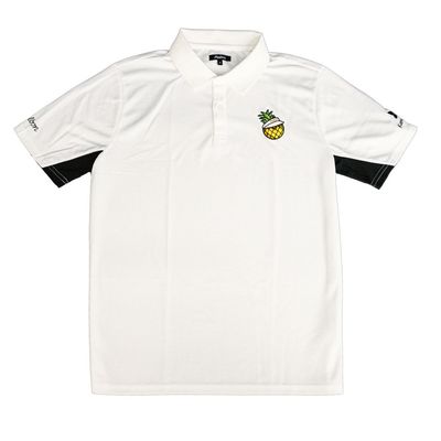 MALBON PINEAPPLE PANELED PIQUE POLO