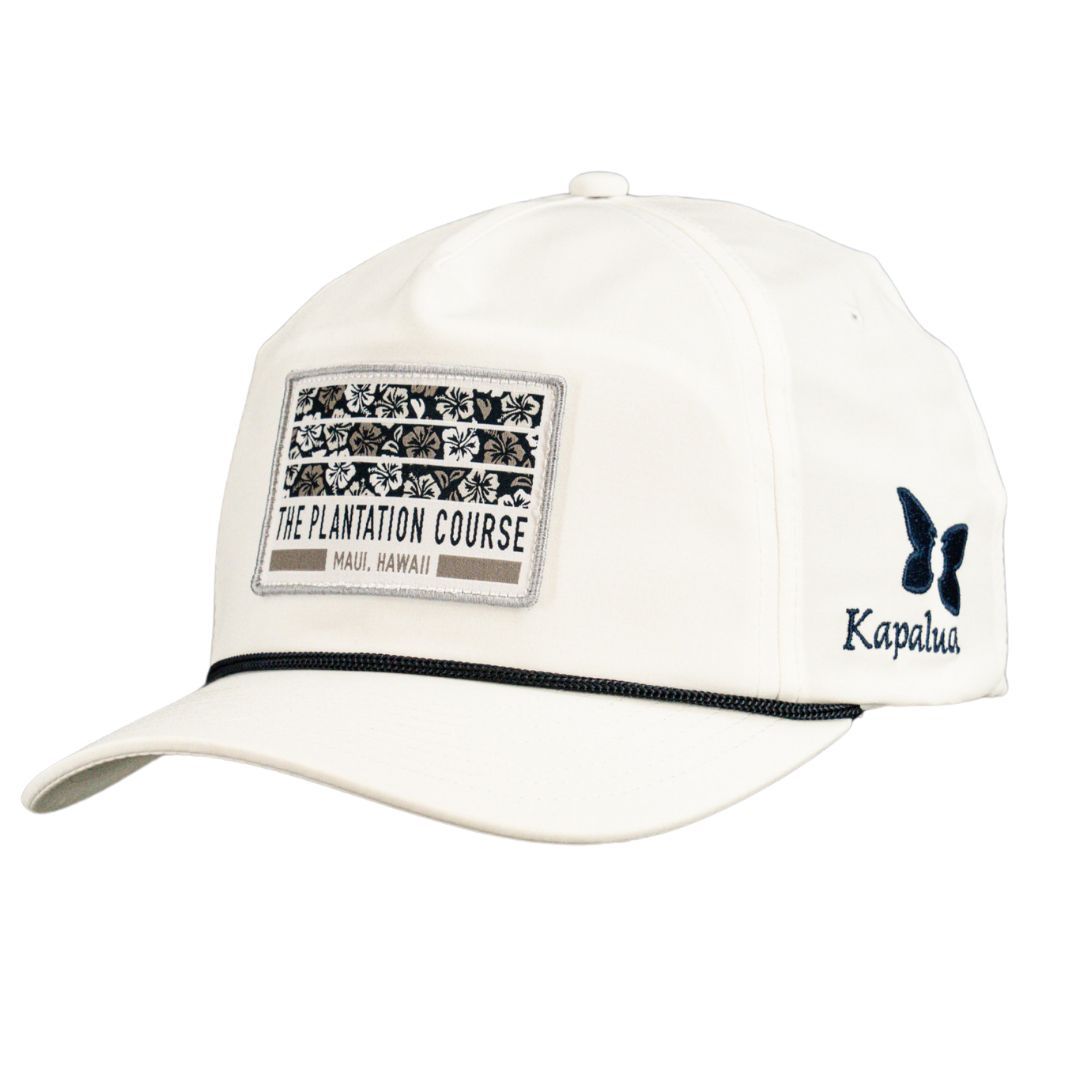 KAPALUA FLORAL STRIPES CAP, Color: WHITE