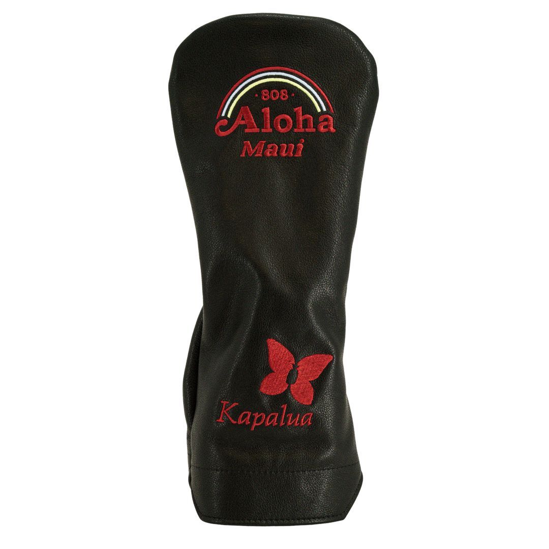 ALOHA DRIVER LEATHER HEADCOVER, Color: BLACK