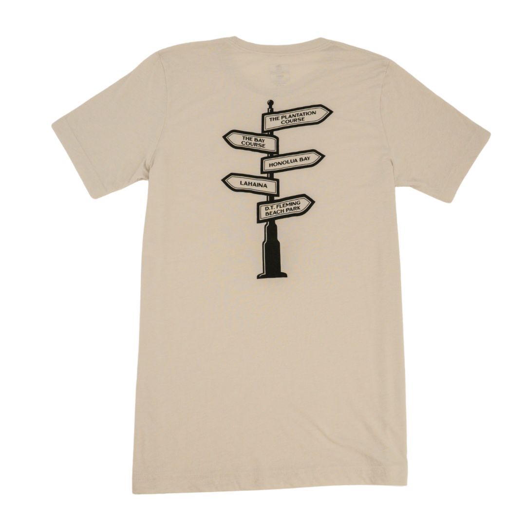 WEST MAUI DIRECTIONAL SIGN TSHIRT (more colors)