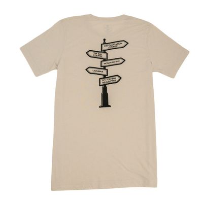 WEST MAUI DIRECTIONAL SIGN TSHIRT (more colors)