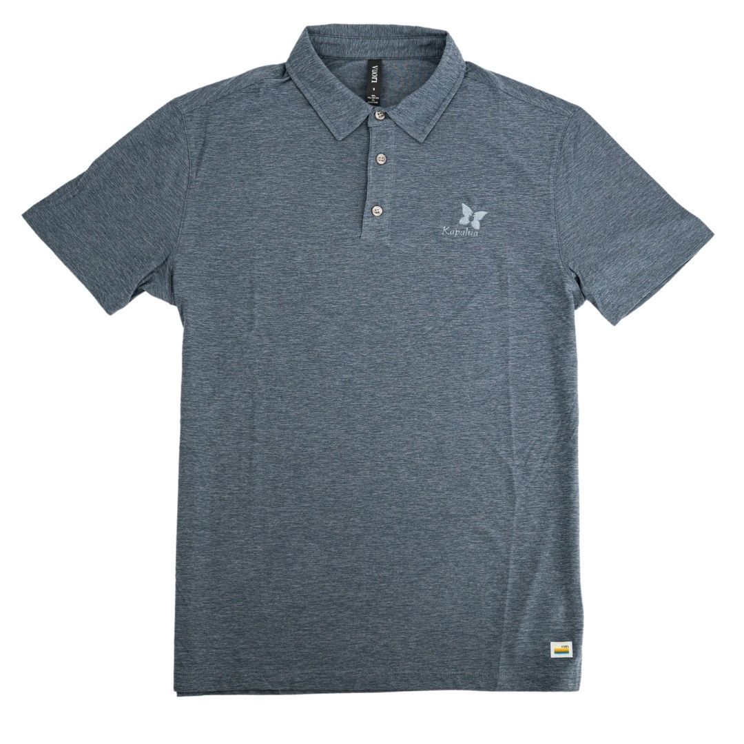 VUORI STRATO TECH POLO, Color: NAVY HEATHER, Size: L