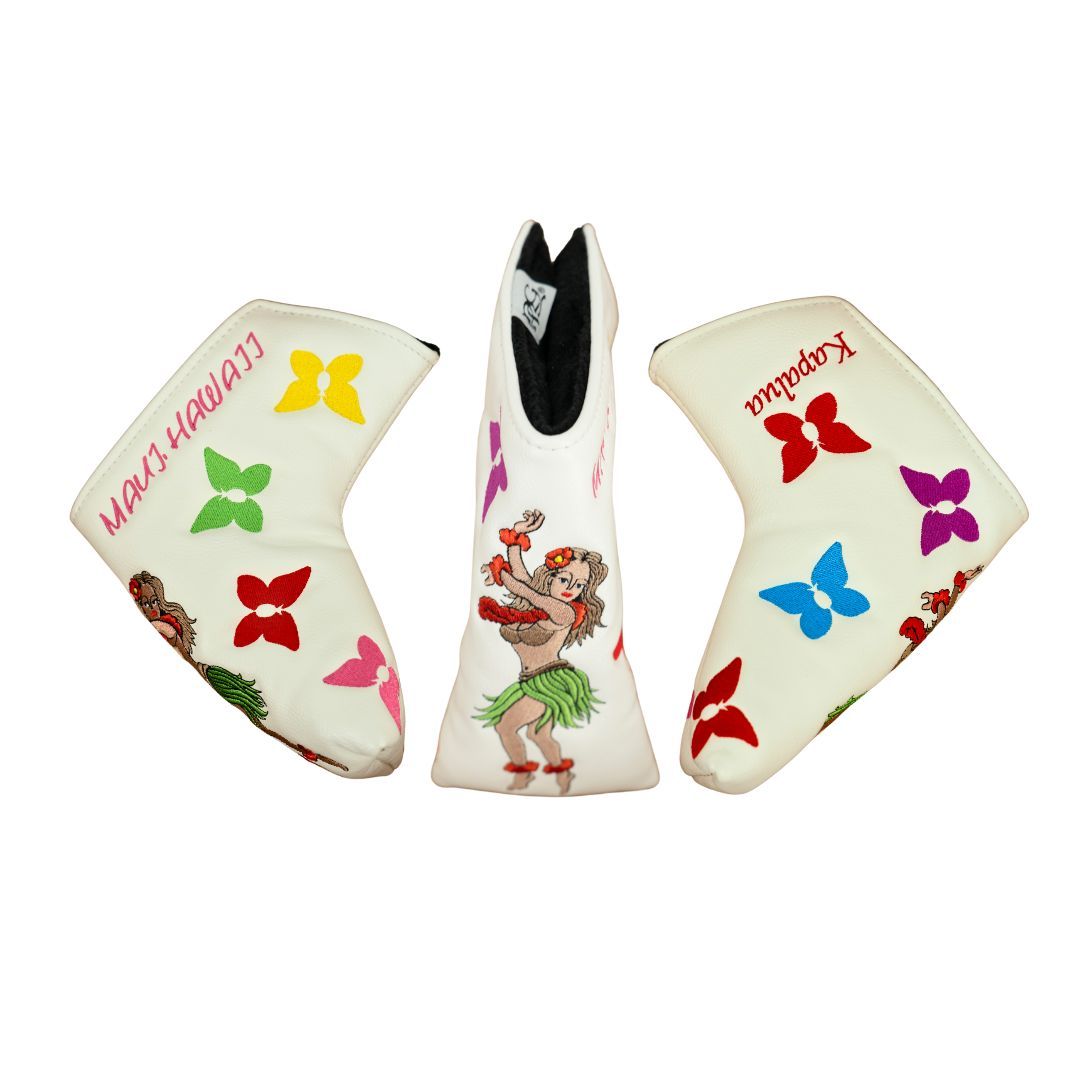 PRG HULA GIRL PUTTER COVER - BLADE, Color: WHITE