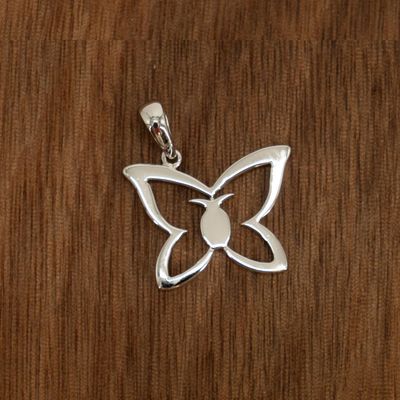 DENNY WONG 14K WHITE GOLD KAPALUA PENDANT (23MM)