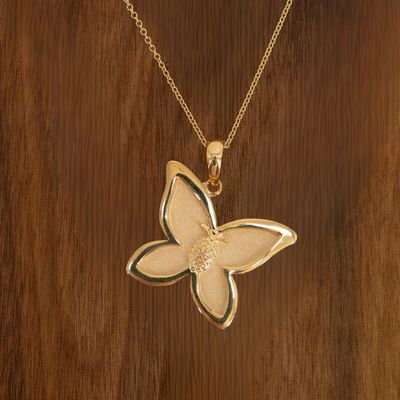 DENNY WONG 14K YELLOW GOLD FULL-BODY KAPALUA PENDANT (24MM)