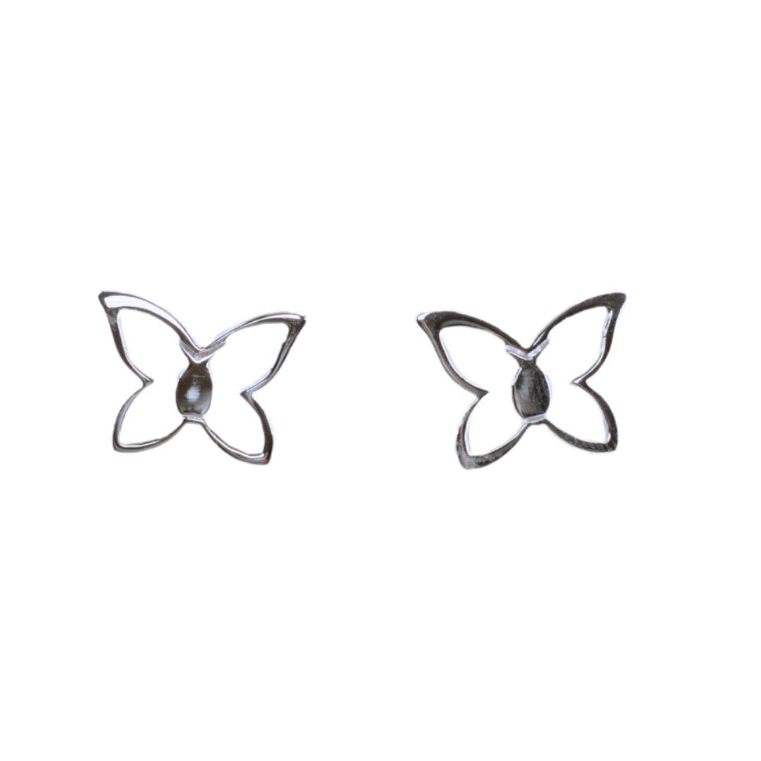 DENNY WONG 14K WHITE GOLD KAPALUA STUD EARRINGS (14MM)