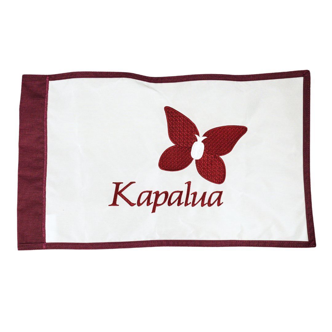 KAPALUA EMBROIDERED PIN FLAG W/ BORDER