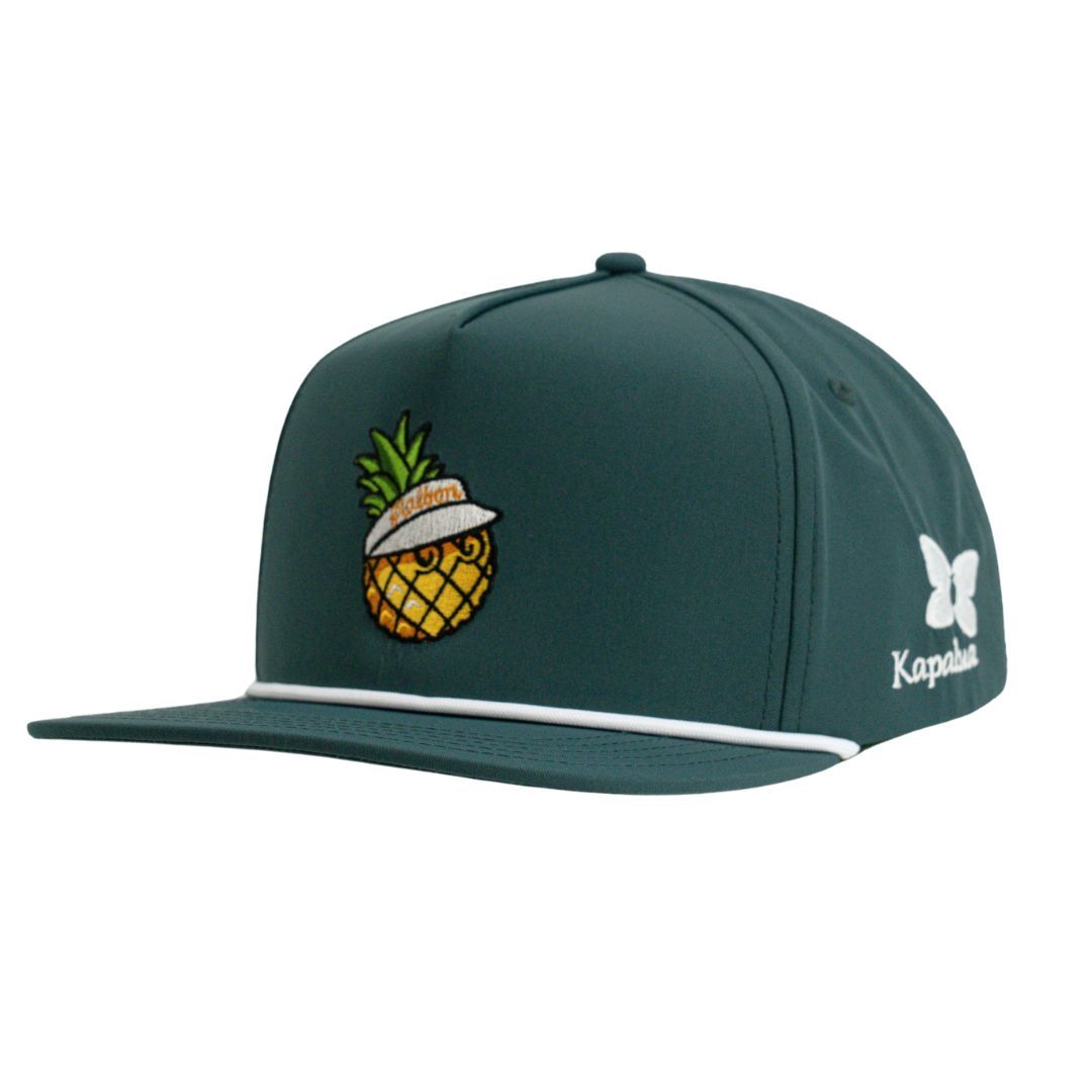 MALBON 5 PANEL PINEAPPLE ROPE HAT (more colors)
