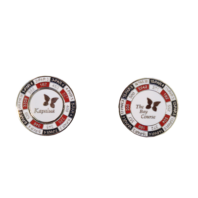 DUO YARDAGE COIN - THE BAY COURSE