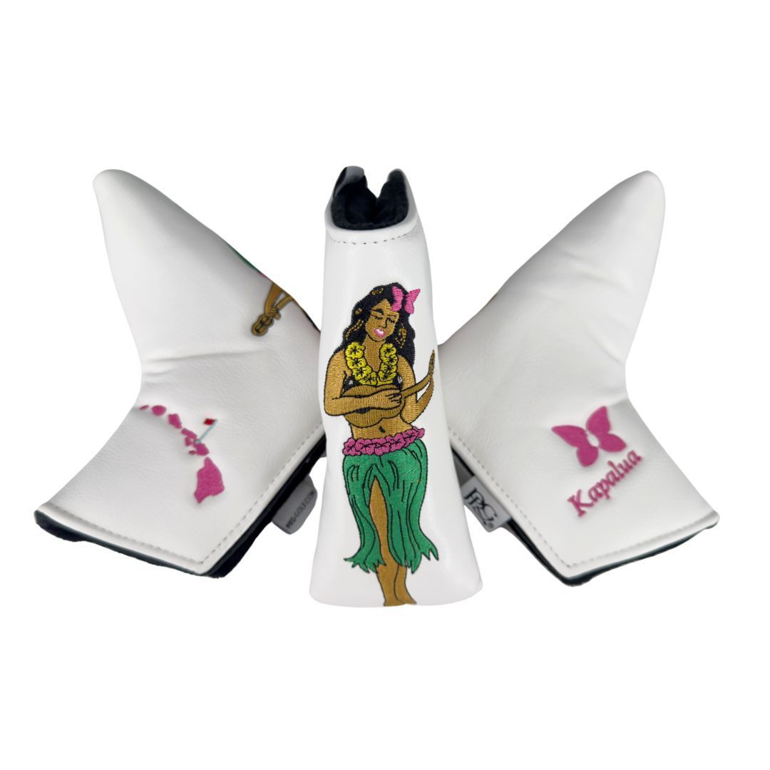 PRG HULA GIRL PUTTER COVER - BLADE, Color: WHITE