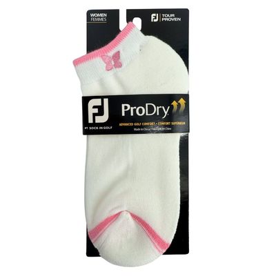 FOOT JOY LADIES SPORTLET SOCK (WHITE/PINK)