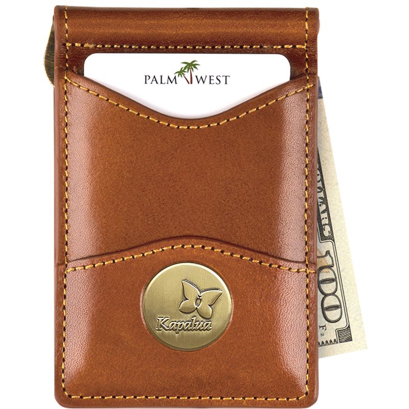 KAPALUA LEATHER MONEY CLIP