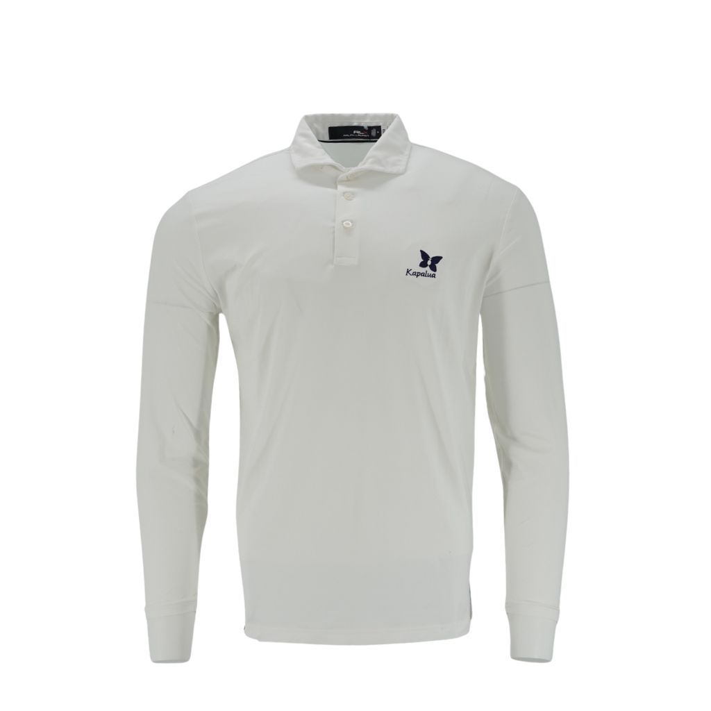 POLO RLX FEATHER WEIGHT LONG SLEEVE, Color: WHITE, Size: S