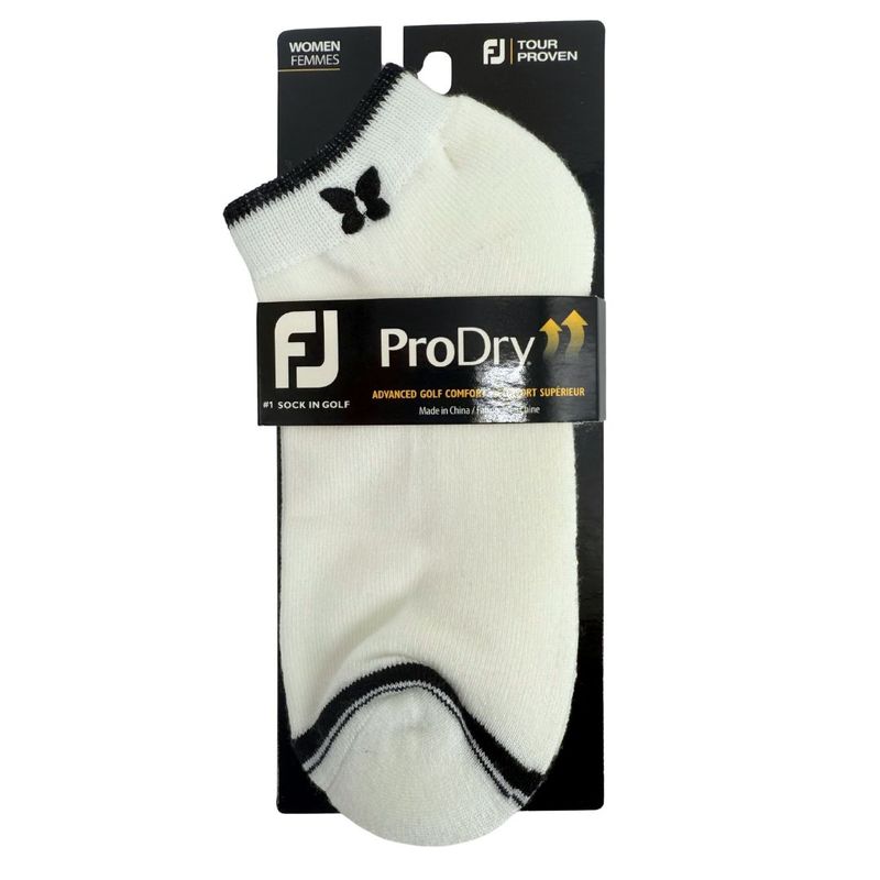 FOOT JOY LADIES SPORTLET SOCK (WHITE/BLACK)