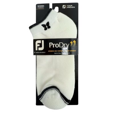 FOOT JOY LADIES SPORTLET SOCK (WHITE/BLACK)