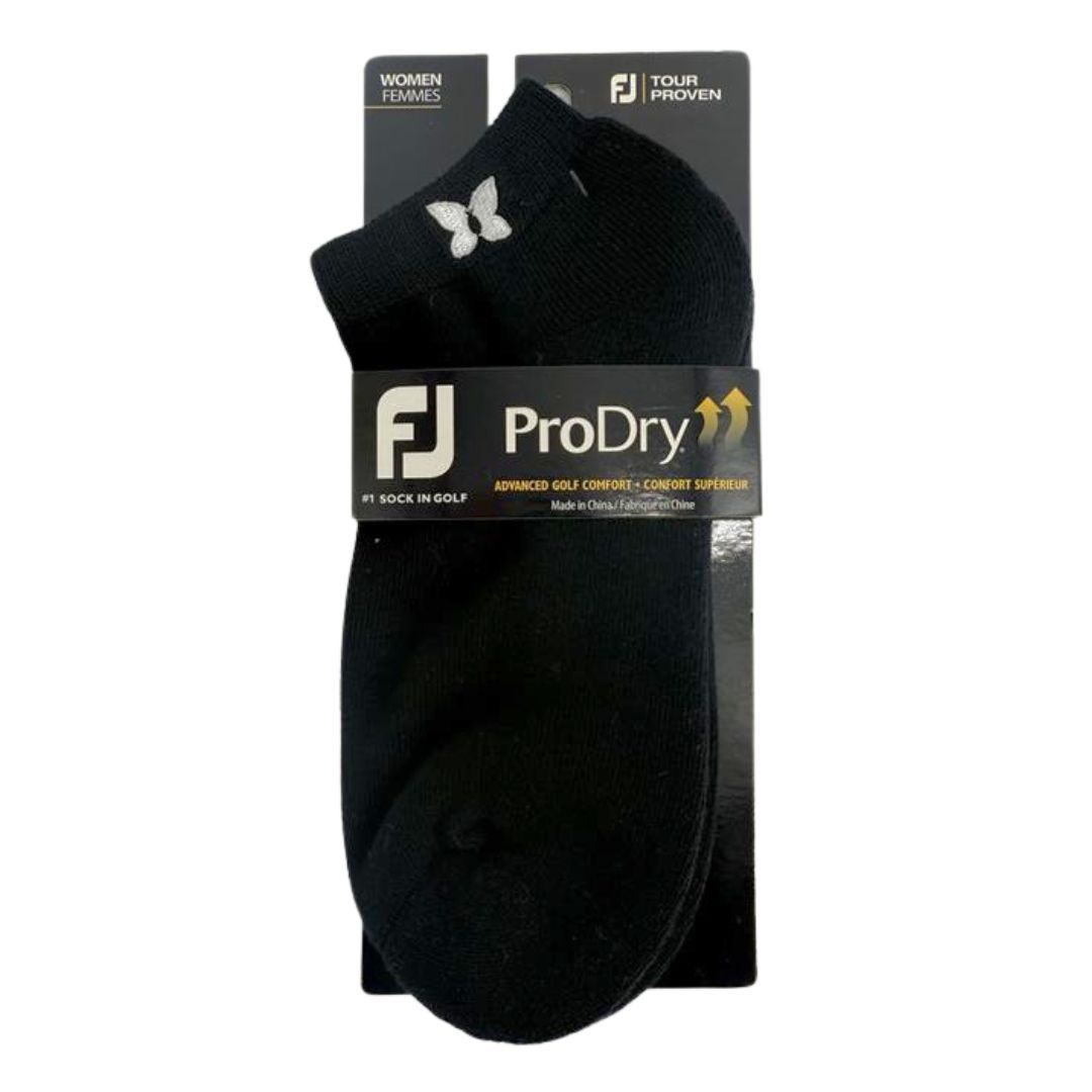 FOOT JOY LADIES SPORTLET SOCK (BLACK/WHITE)