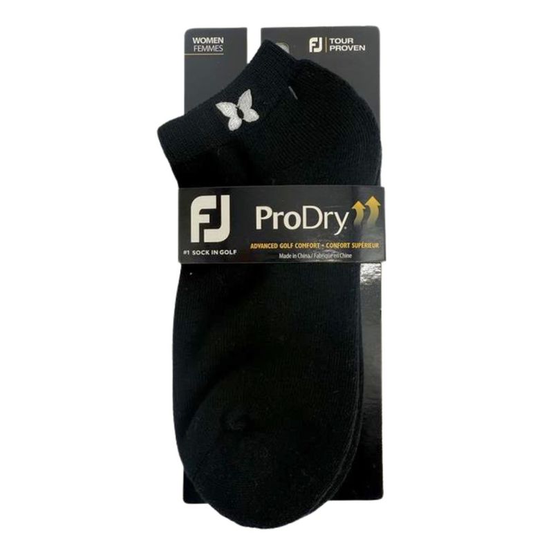 FOOT JOY LADIES SPORTLET SOCK (BLACK/WHITE)