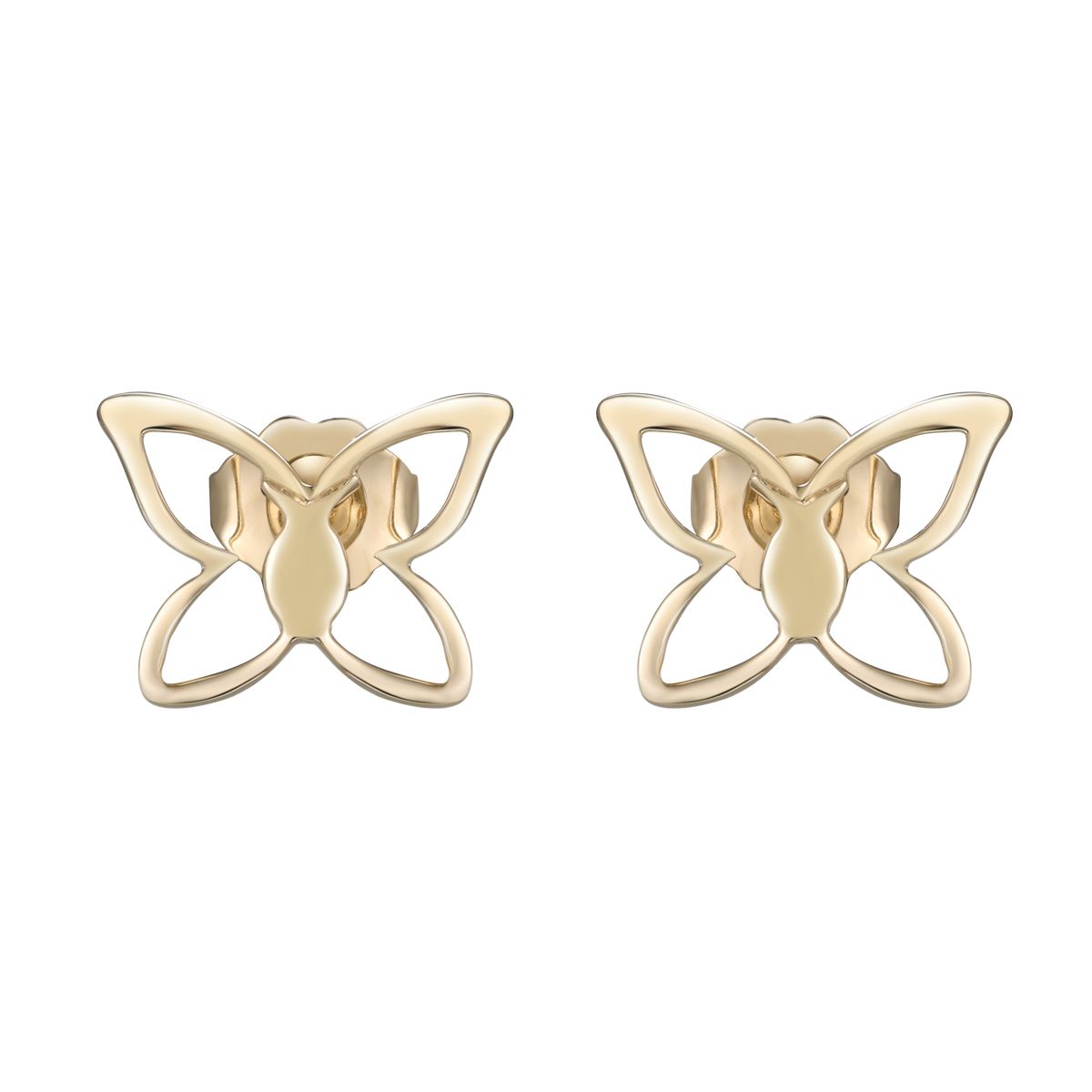 DENNY WONG 14K YELLOW GOLD KAPALUA STUD EARRINGS (14MM)