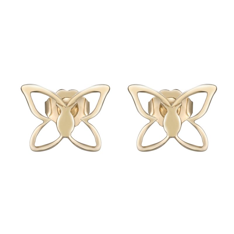 DENNY WONG 14K YELLOW GOLD KAPALUA STUD EARRINGS (14MM)