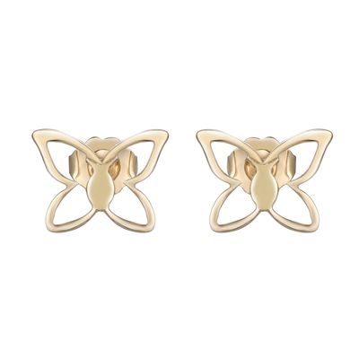 DENNY WONG 14K YELLOW GOLD KAPALUA STUD EARRINGS (14MM)