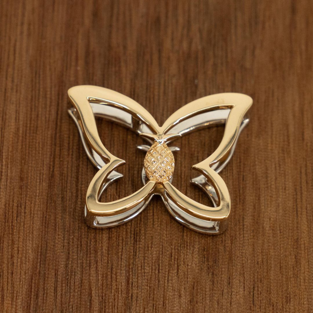 DENNY WONG TWO-TONE 14K GOLD KAPALUA PENDANT (24MM)