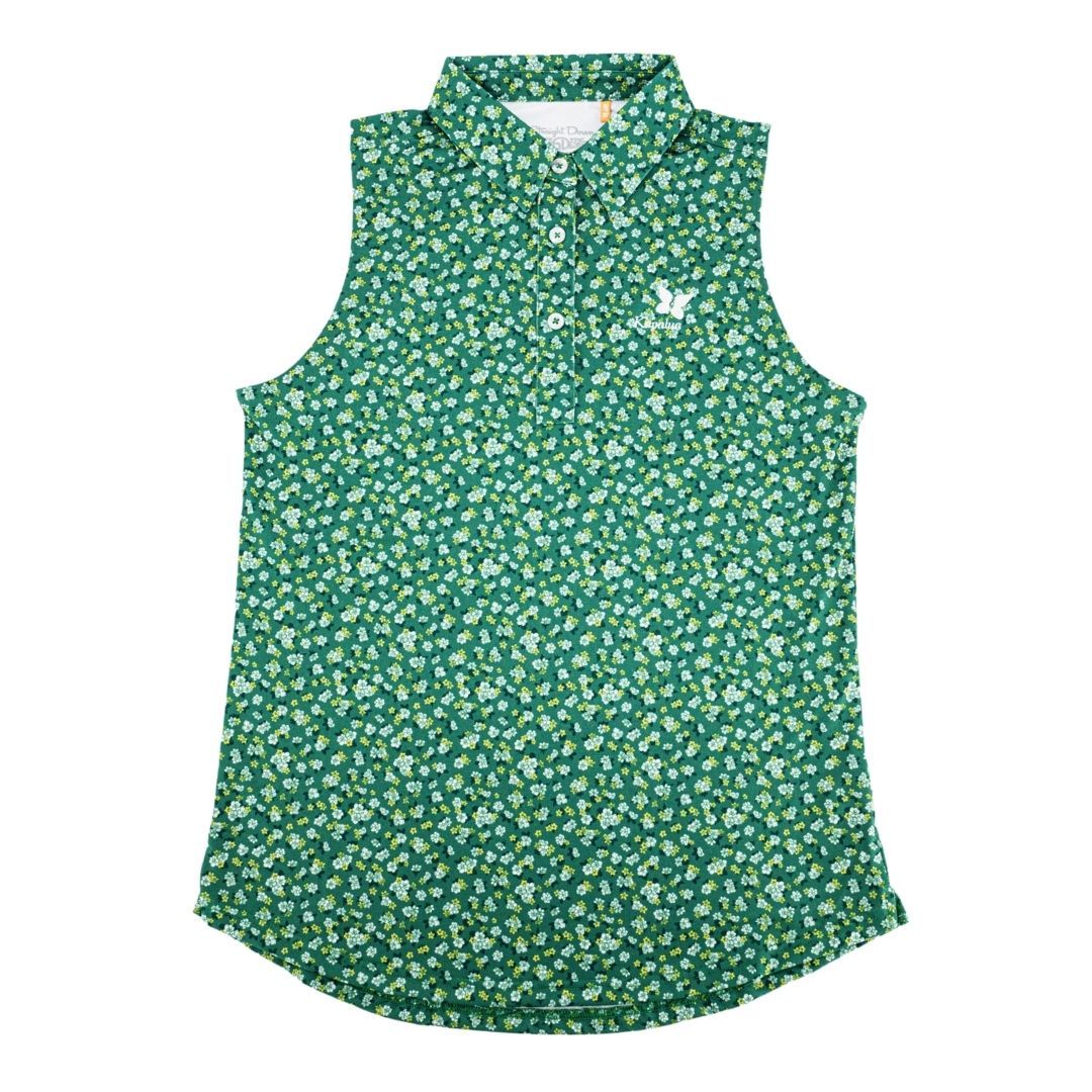 STRAIGHT DOWN MAGNOLIA SLEEVELESS POLO