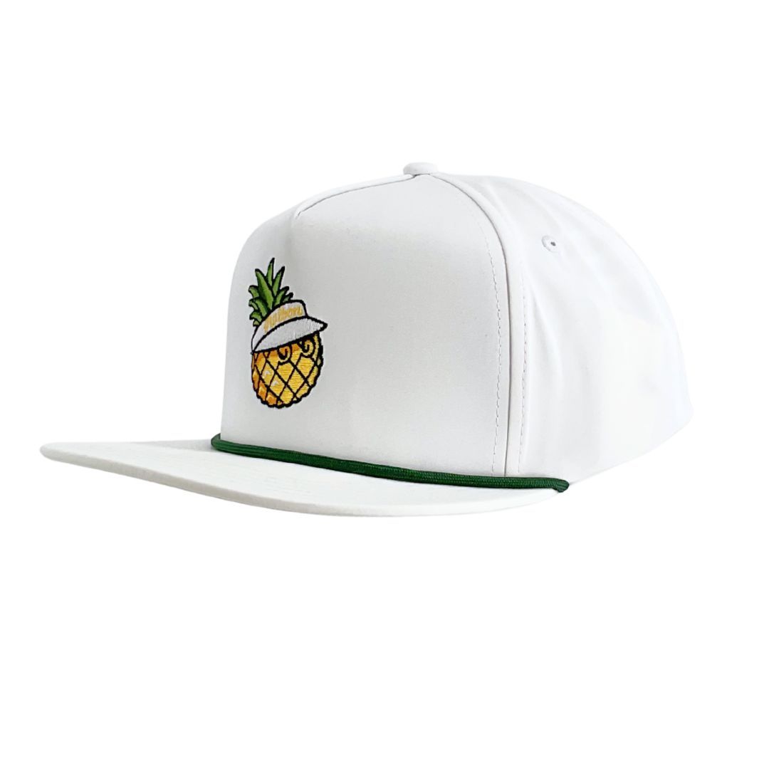 MALBON 5 PANEL PINEAPPLE ROPE HAT
