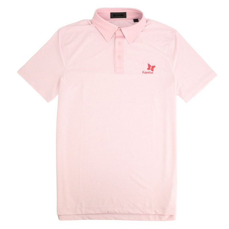 G/FORE FEEDER STRIPE FINE TECH JERSEY POLO