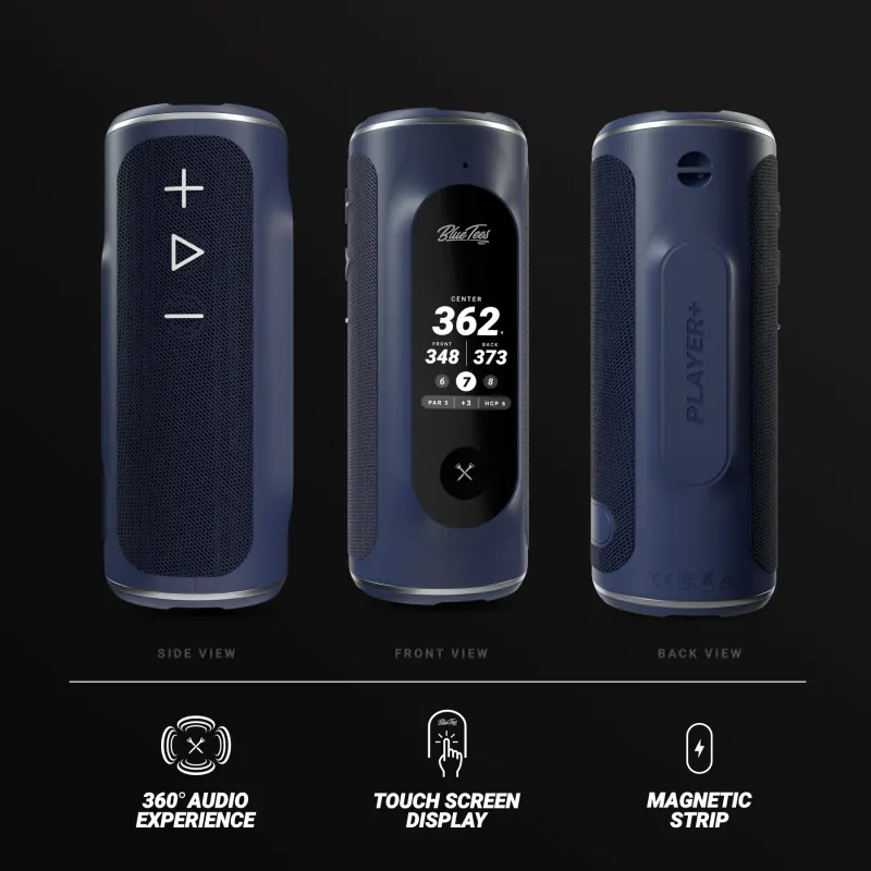 BLUE TEES PLAYER + GPS GOLF SPEAKER