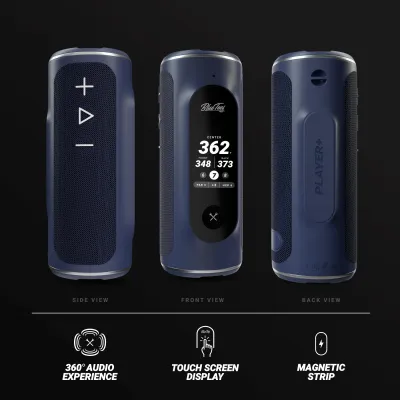 BLUE TEES PLAYER + GPS GOLF SPEAKER