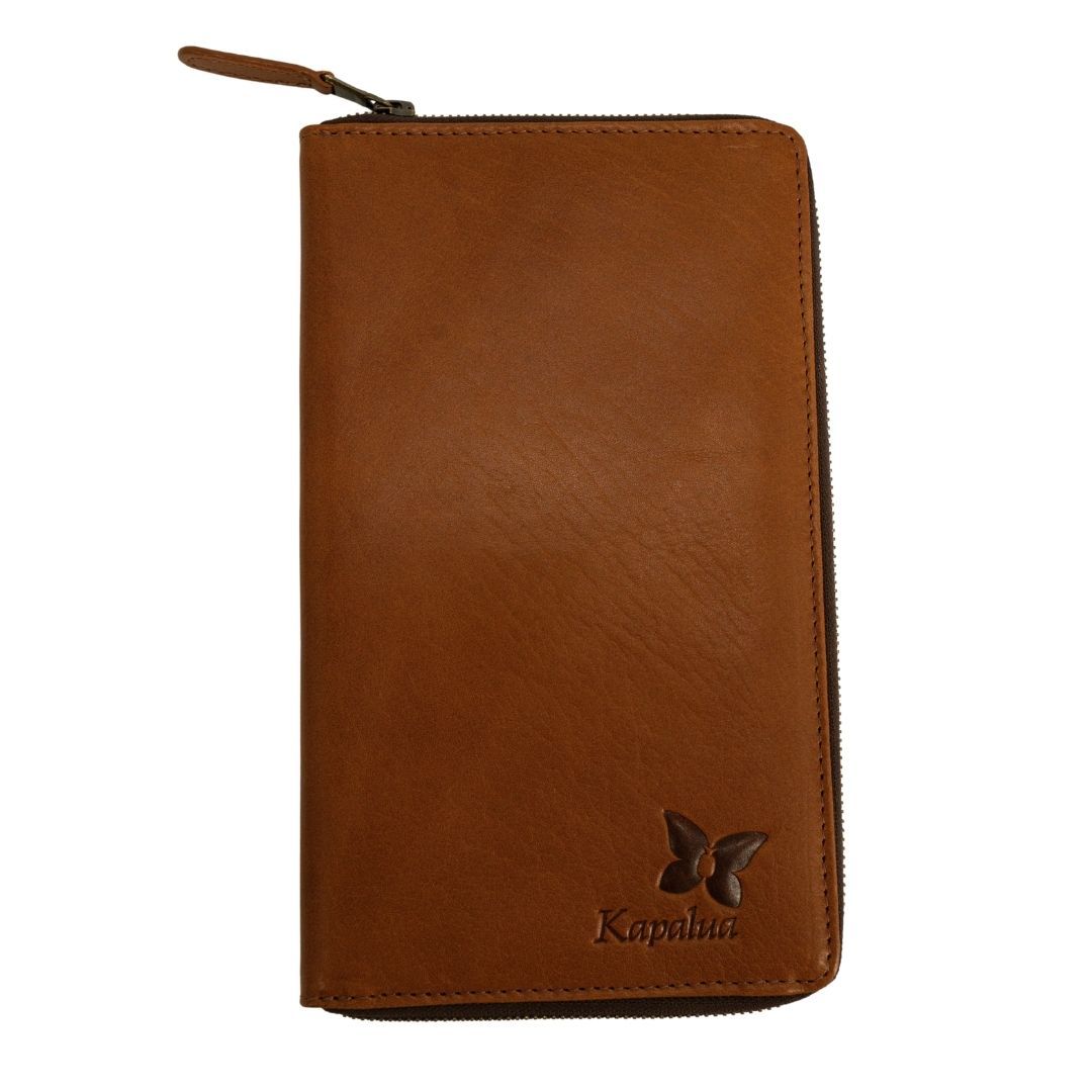 KAPALUA LEATHER GLOVE HOLDER W/ CUSTOM BUTTERFLY LINER