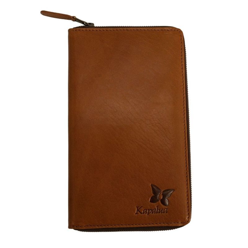 KAPALUA LEATHER GLOVE HOLDER W/ CUSTOM BUTTERFLY LINER