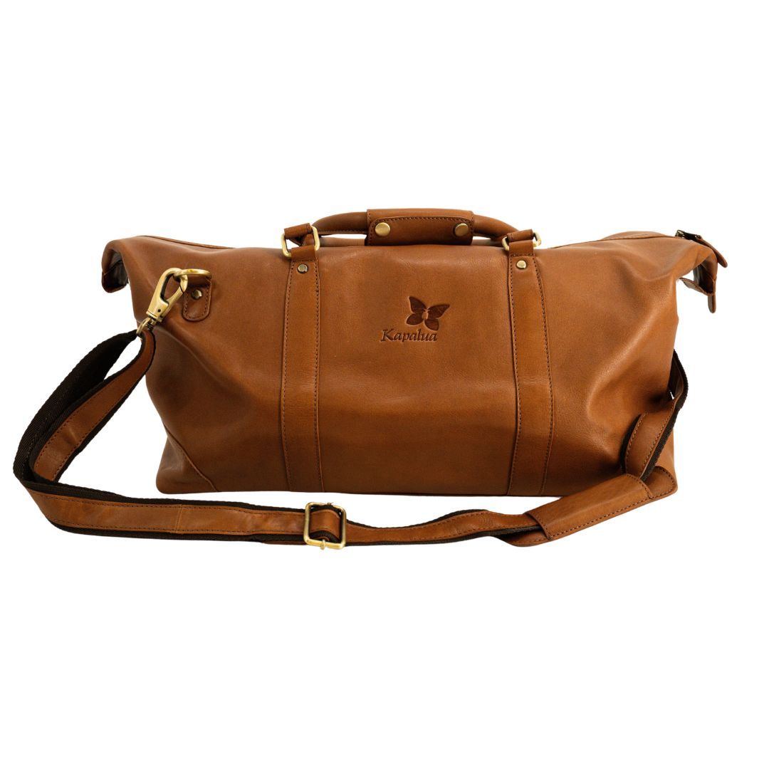 KAPALUA WAINSCOTT DUFFLE BAG W/ CUSTOM BUTTERFLY LINER