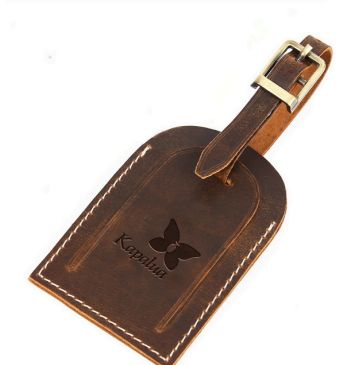 KAPALUA LEATHER LUGGAGE TAG
