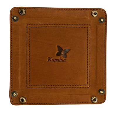 KAPALUA LEATHER VALET TRAY