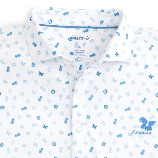 JOHNNIE-O YOUTH CUSTOM BUTTERFLY + HAWAIIAN ICON POLO