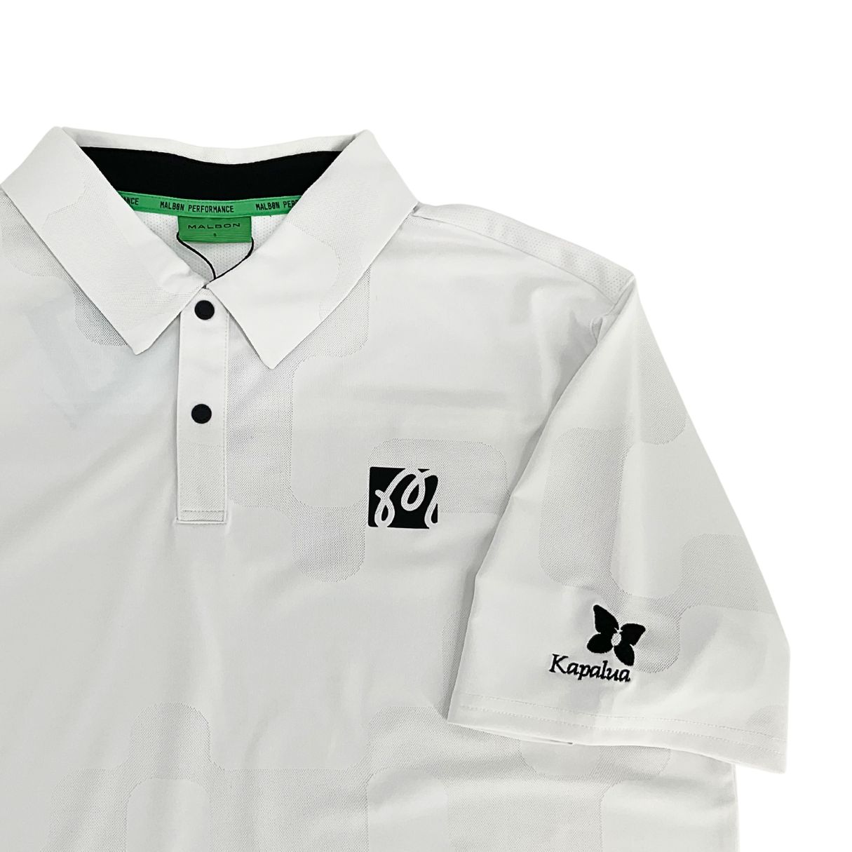 MALBON PERFORMANCE MESH PANELED POLO