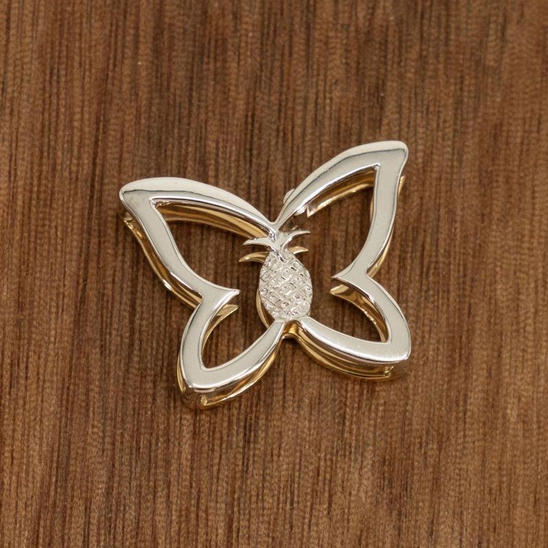 DENNY WONG TWO-TONE 14K GOLD KAPALUA PENDANT (30MM)
