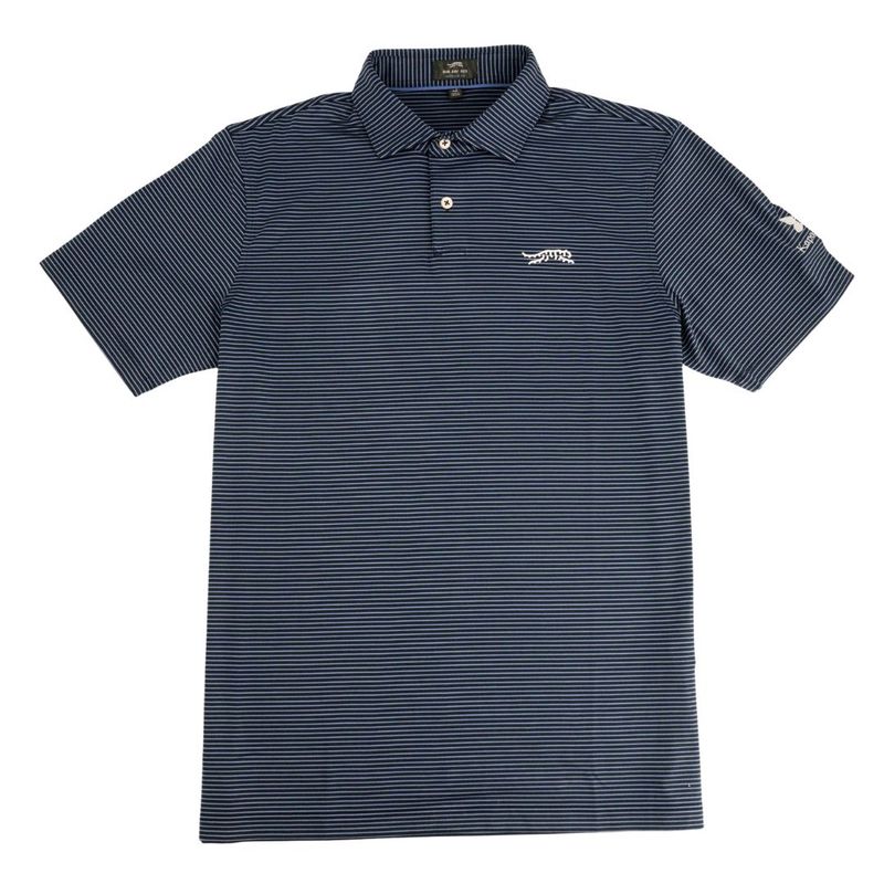 SUN DAY RED REFINED CYPRESS STRIPE POLO (NAVY)