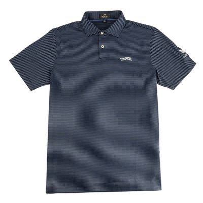 SUN DAY RED REFINED CYPRESS STRIPE POLO (NAVY)
