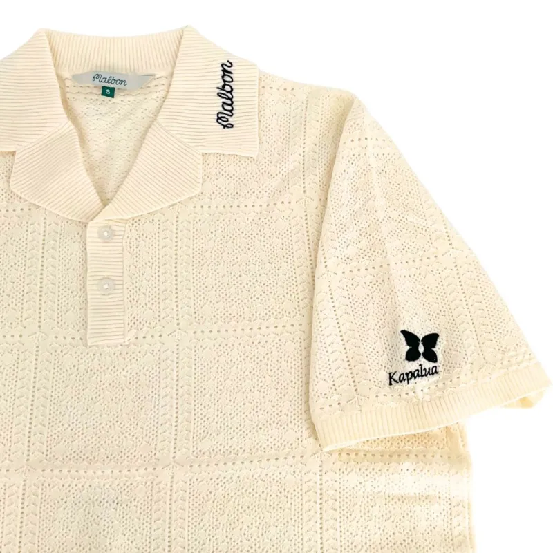 MALBON RESORT CROCHET POLO