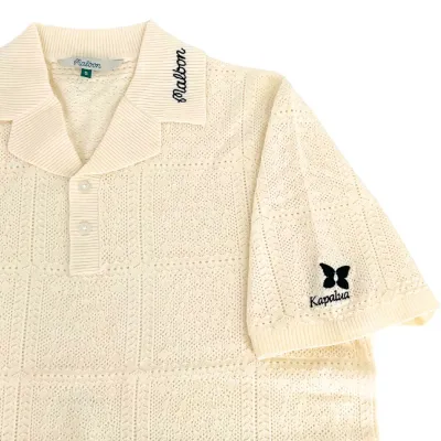 MALBON RESORT CROCHET POLO