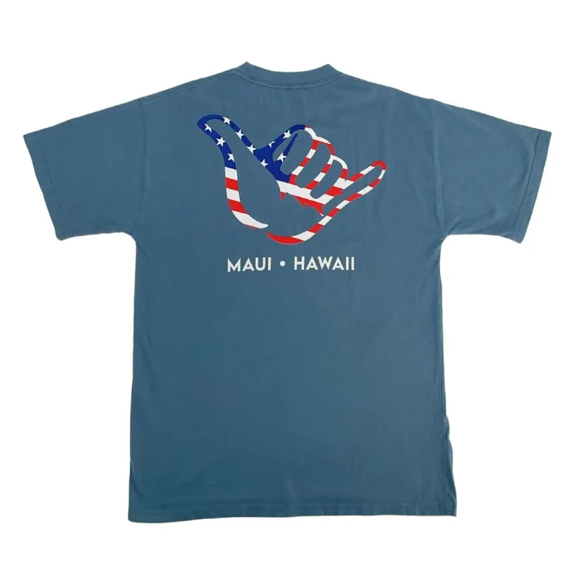 KAPALUA PATRIOTIC SHAKA TSHIRT