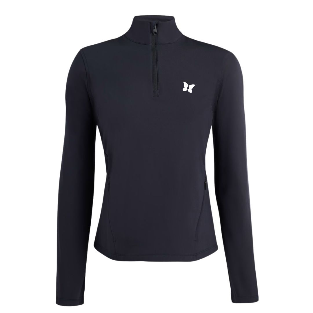 G/FORE BRUSHED BACK STRETCH 1/4 ZIP PULLOVER