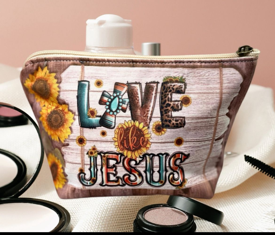 Love Like Jesus. Makeup Bag