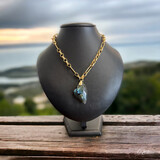 Collier avec pendentif en labradorite