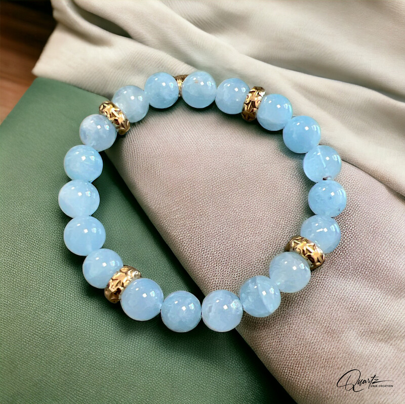 Bracelet en aigue-marine