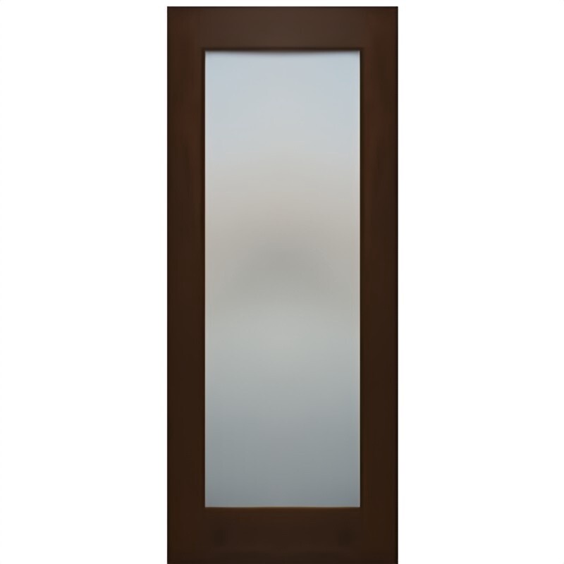 Escon Interior Glass Pane Door, Color: Natural, Style: Single Pane, Size: 24&quot; x 80&quot;