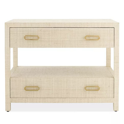 Mitchell Gold and Bob Williams: Ariel 2 drawer Bedside Table